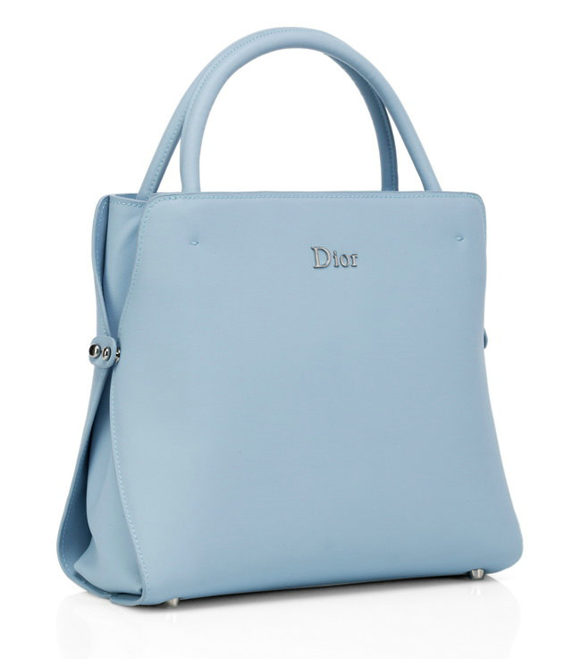 dior bar medium top handle bag calfskin 0906 light blue